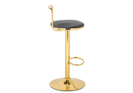 Барный стул Lusia dark gray  / gold фото 3
