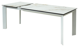 Стол CREMONA 160 KL-188 Контрастный мрамор / белый каркас, ®DISAUR фото 4