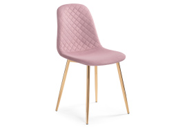 Стул на металлокаркасе Dabl light purple/ gold фото 1