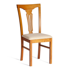 Стул - Гермес/ Hermes дерево гевея, 43х49х94см, Espresso, ткань бежевая (S178-4)