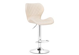 Барный стул Porch chrome / beige фото 1