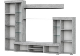 Готовая гостиная Swede цемент светлый / белый фото 3