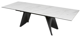 Стол IVAR 200 MARBLES KL-99 Белый мрамор, итальянская керамика, ®DISAUR фото 1