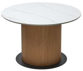 Стол MESA D120 цвет БЕЛЫЙ МРАМОР M326 / Каркас OAK, ®DISAUR фото 3