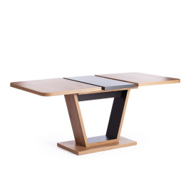 Стол обеденный VOX раздвижной ЛДСП, 132-172x85x75,5 см, Дуб артисан/Графит фото 5