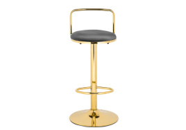 Барный стул Lusia dark gray  / gold фото 2