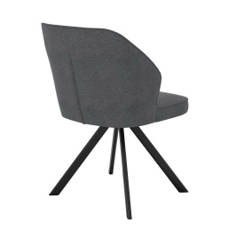 Стул DikLine 233 поворотный NS13 GRAPHITE, ножки черные фото 4