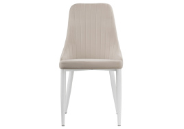 Стул на металлокаркасе Kora white / beige фото 2