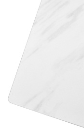 Стол FONDI 180 MARBLES KL-99 Белый мрамор матовый, итальянская керамика/ черный каркас, ®DISAUR фото 3