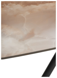 Стол RIVOLI 140 GLOSS AMBER JADE SOLID CERAMIC / BLACK, ®DISAUR фото 3