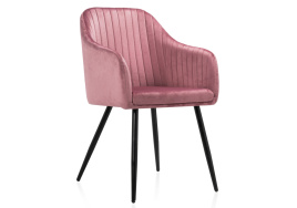 Стул на металлокаркасе Slam dark pink