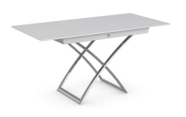 Стол MAGIC-J CS/5041-G, P77 chrome/ P64 white/ glass GXW extrawhite
