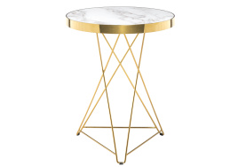 Стол деревянный Milena white / gold фото 1