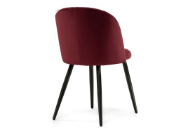 Стул на металлокаркасе Gabi 1 wine red / black фото 3
