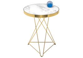 Стол деревянный Milena white / gold фото 4