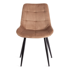 Стул ABRUZZO ( mod. 8060 ) металл/велюр, 54 х 62 х 83 см, коричневый (HLR11)/черный   фото 5