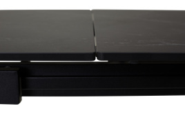 Стол CORNER 120 MATT BLACK MARBLE SOLID CERAMIC / BLACK, ®DISAUR фото 2