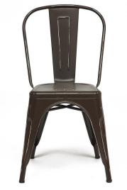 Стул LOFT CHAIR (mod. 012) / 1 шт. в упаковке металл, 45*35*85см, коричневый/brown vintage фото 2
