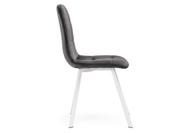 Стул на металлокаркасе Bruk dark gray / white фото 3