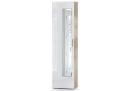 Шкаф Лайн 08.122 дуб серый craft K 002 PW / белый глянец пвх фото 2