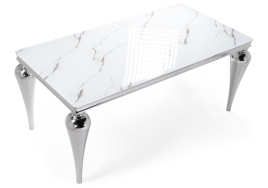 Стол стеклянный Vase белый фото 4