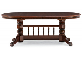 Стол деревянный Кантри орех с коричневой патиной фото 4