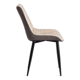 Стул Altus/Алтус (мод. 2334 )/1 шт. в упаковке ткань/экокожа/металл, 53х61х88см, бежевый/темно-серый фото 2