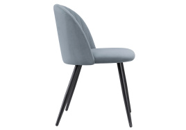 Стул на металлокаркасе Gabi 1 gray / black фото 3