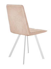 Стул DikLine 280 B03 BEIGE, ножки белые фото 2