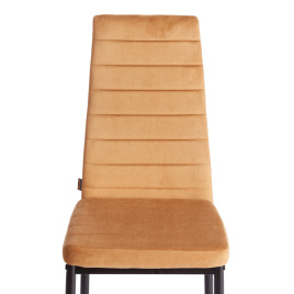 Стул Easy (mod. JSC02-1) металл, флок, 41 х 52 х 96 см, brown (золотисто - коричневый) HLR12 / черны фото 2