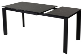 Стол CORNER 120 MATT BLACK MARBLE SOLID CERAMIC / BLACK, ®DISAUR фото 3