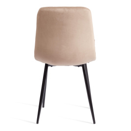 Стул CHILLY (mod. JSC-220) Велюр/металл , 44,5х52,5х88 см, Beige (бежевый) HLR8 / черный фото 2