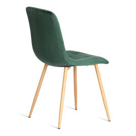 Стул CHILLY (mod. 7094-1) вельвет/металл, 44,5х52,5х86 см, dark green (темно-зеленый) HLR57 / натура фото 3