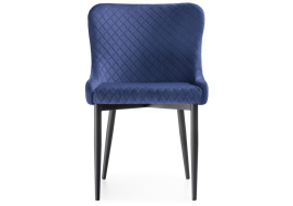 Стул на металлокаркасе Teo dark blue / black фото 2