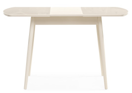 Стол стеклянный Калверт кремовый фото 3