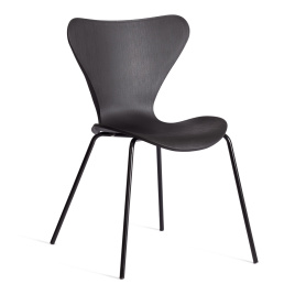 Стул Jacobsen (mod DC 102-1) пластик/металл, 45 х 54.5 х 80 см, Black (Черный) / Black (Черный) фото 1