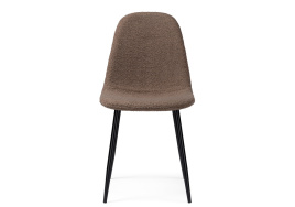 Стул на металлокаркасе Lilu dark brown / black фото 3