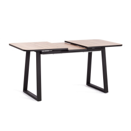 Стол MALTIDO ЛДСП/HPL/металл, 130 х 75+30 х 75 см, Дуб Вотан/чёрный фото 5