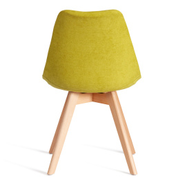 Стул TULIP SOFT (mod. 053V) дерево/пластик/ткань, 49,5 x 54,5 x 84 см, Светло-зеленый (Light green)  фото 4