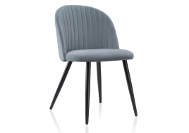Стул на металлокаркасе Gabi 1 gray / black фото 1