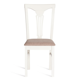 Стул - Гермес/ Hermes дерево гевея, 43х49х94см, Ivory white, ткань серая (TM-164) фото 5