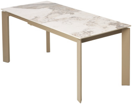 Стол CORNER 120 GLOSS LUXURY PANDORA SOLID CERAMIC / TAUPE, ®DISAUR фото 2