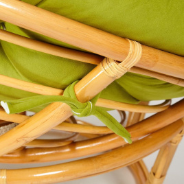 Кресло PAPASAN/ПАПАСАН 23/01 W  /с подушкой/ диаметр подушки 125 см, 115х101х104 см, Honey (мед), фл фото 3