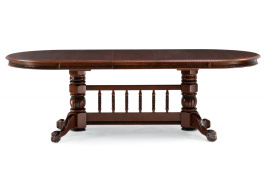 Стол деревянный Кантри орех с коричневой патиной фото 5