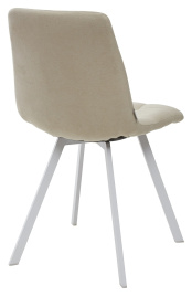 Стул CHILLI SQUARE UF860-01B бежевый, ткань/ белый каркас М-City фото 3