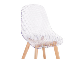 Пластиковый стул Vart clear / wood фото 5