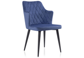 Стул на металлокаркасе Velen dark blue фото 1