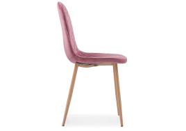 Стул на металлокаркасе Capri pink / wood фото 3