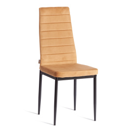 Стул Easy (mod. JSC02-1) металл, флок, 41 х 52 х 96 см, brown (золотисто - коричневый) HLR12 / черны фото 1