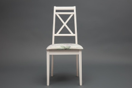 Стул Picasso ( PC-SC ) дерево гевея, 45х53х97см, ivory white (слоновая кость 2-5), Ткань Прованс № 1 фото 2